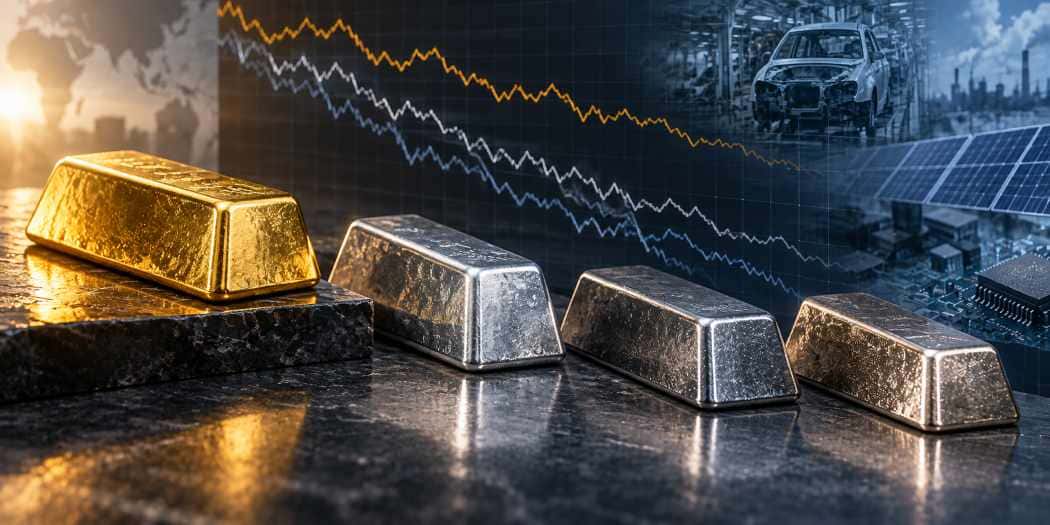 Why Are Silver, Platinum and Palladium Falling Faster Than Gold?