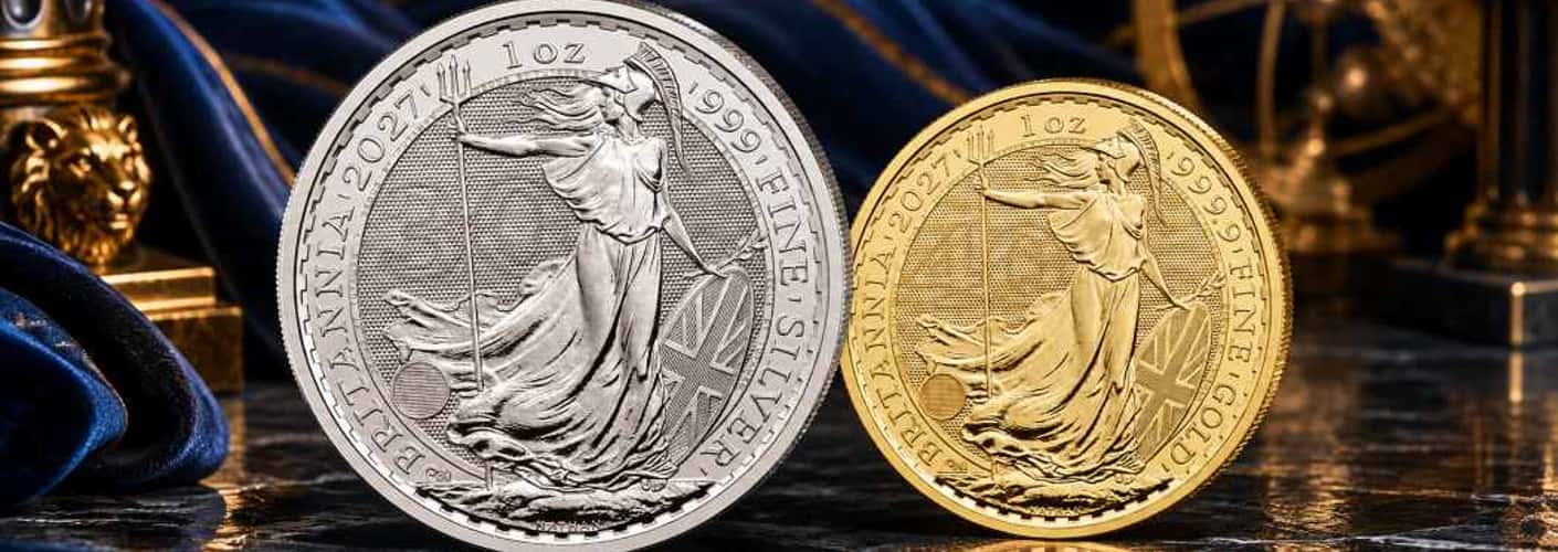 2027 Britannia Coins Celebrate Gold and Silver Anniversaries