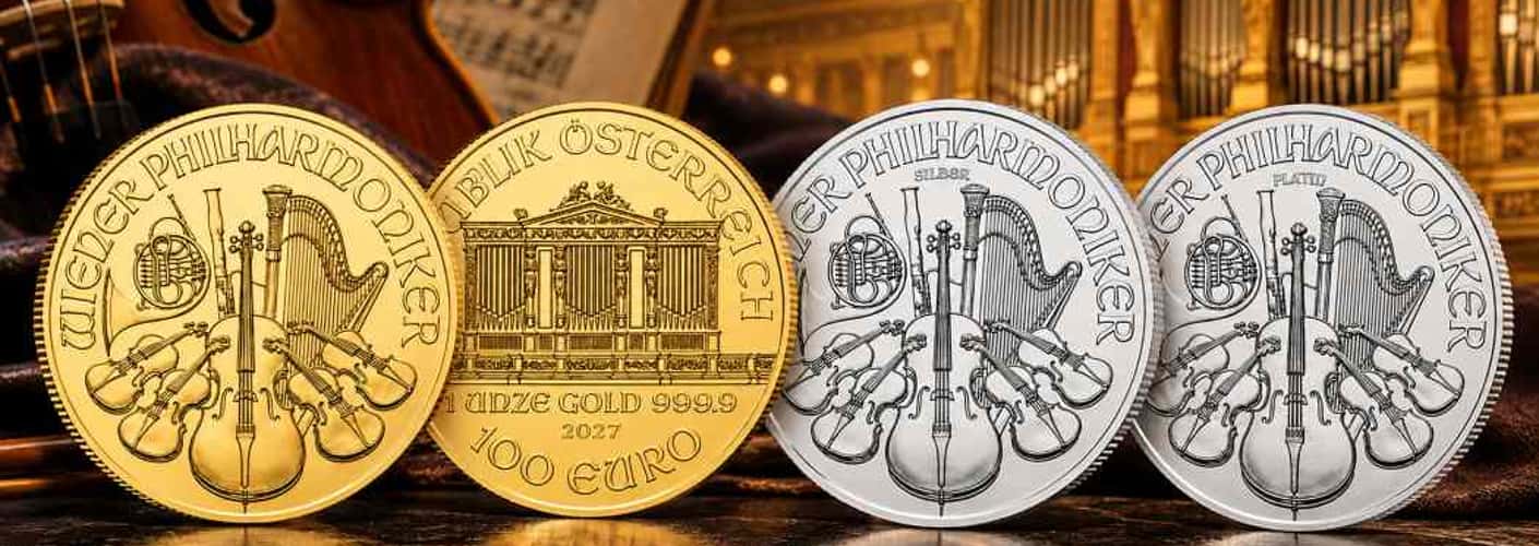 2027 Austrian Philharmonic Coins: Three Metals, One Design