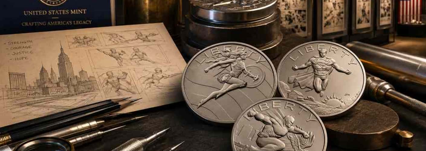 2025 U.S. Mint Super Heroes Medal Set Unites DC Icons