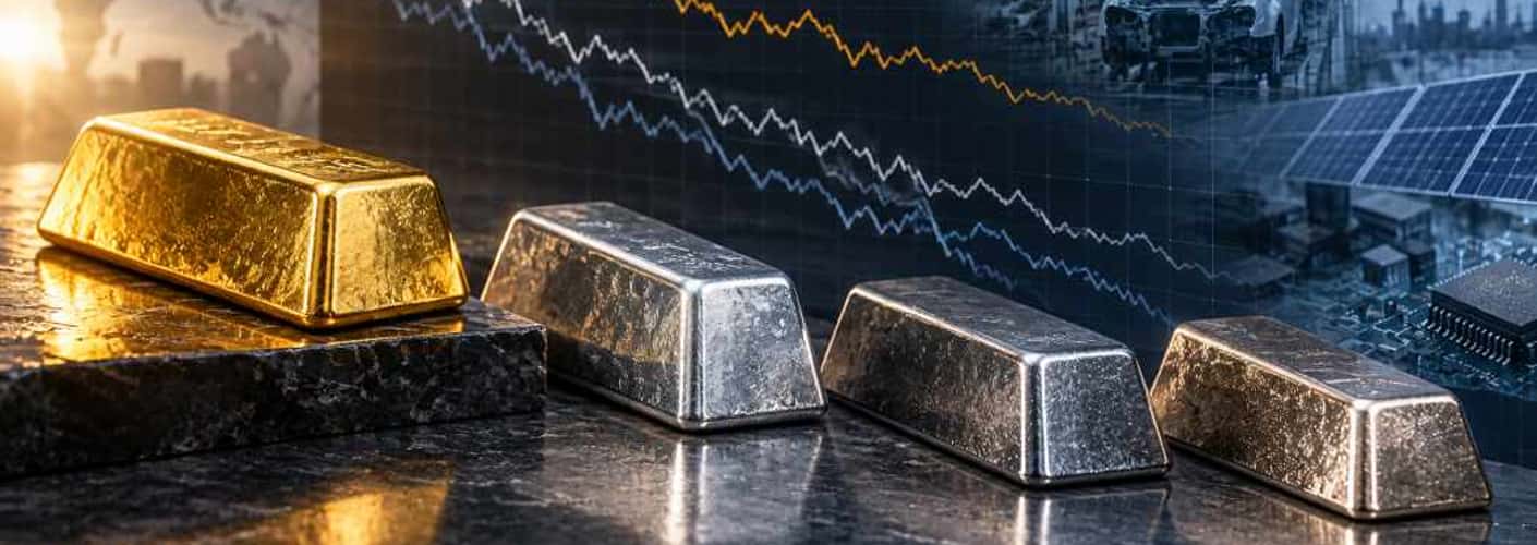 Why Are Silver, Platinum and Palladium Falling Faster Than Gold?