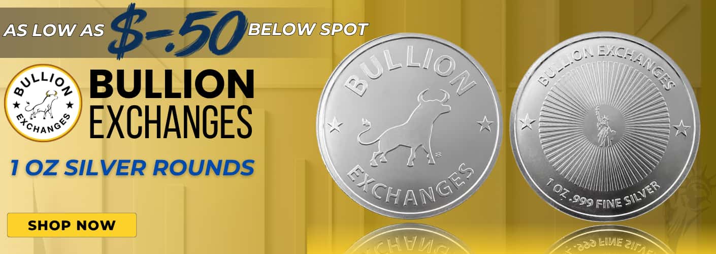 1 oz Bullion Exchanges Silver Round .999 Fine Silver — Bullion Exchanges