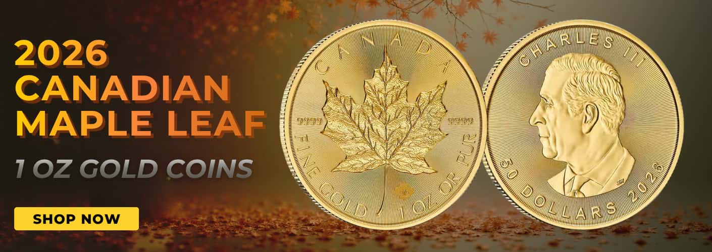 2026 1 oz Canadian Gold Maple Leaf $50 Coin BU - Bullion