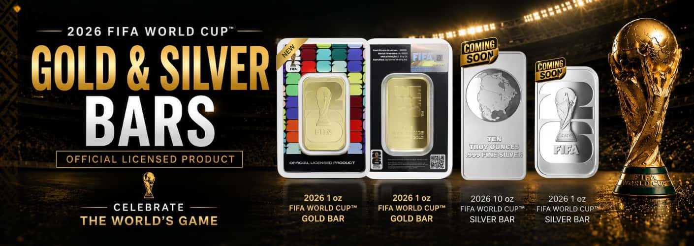 2026 1 oz FIFA World Cup Gold Bar .9999 Fine (in Assay)