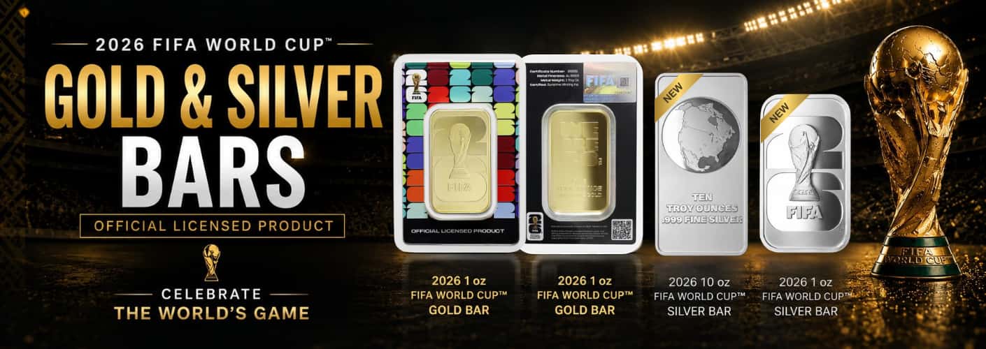 2026 1 oz FIFA World Cup Gold Bar .9999 Fine (in Assay)