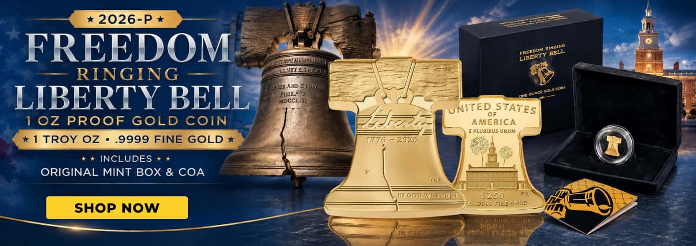 2026-P 1 oz Freedom Ringing Liberty Bell Proof Gold Coin (w/Box & COA)