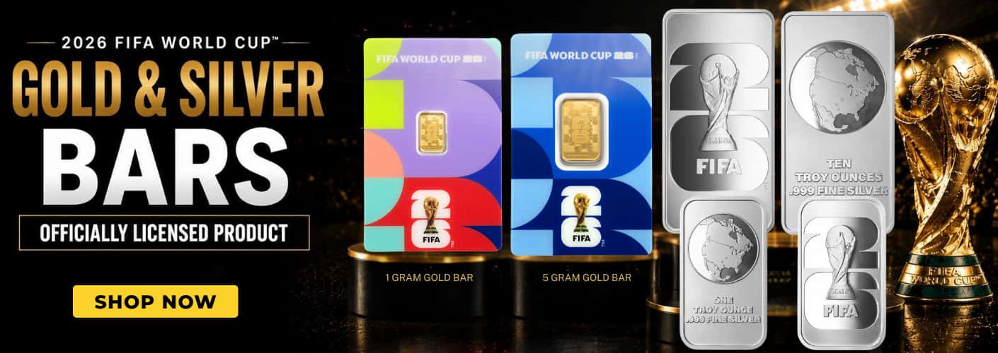 2026 FIFA World Cup Gold and Silver Bars 