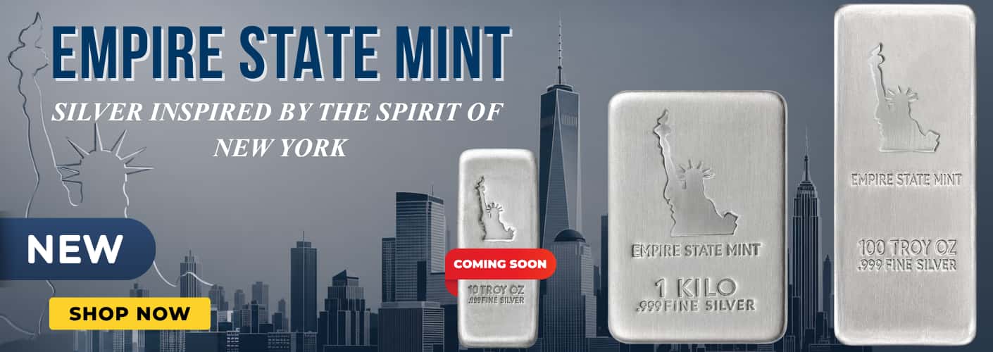 Empire State Mint Statue of Liberty Silver Bars - Bullion Exchanges