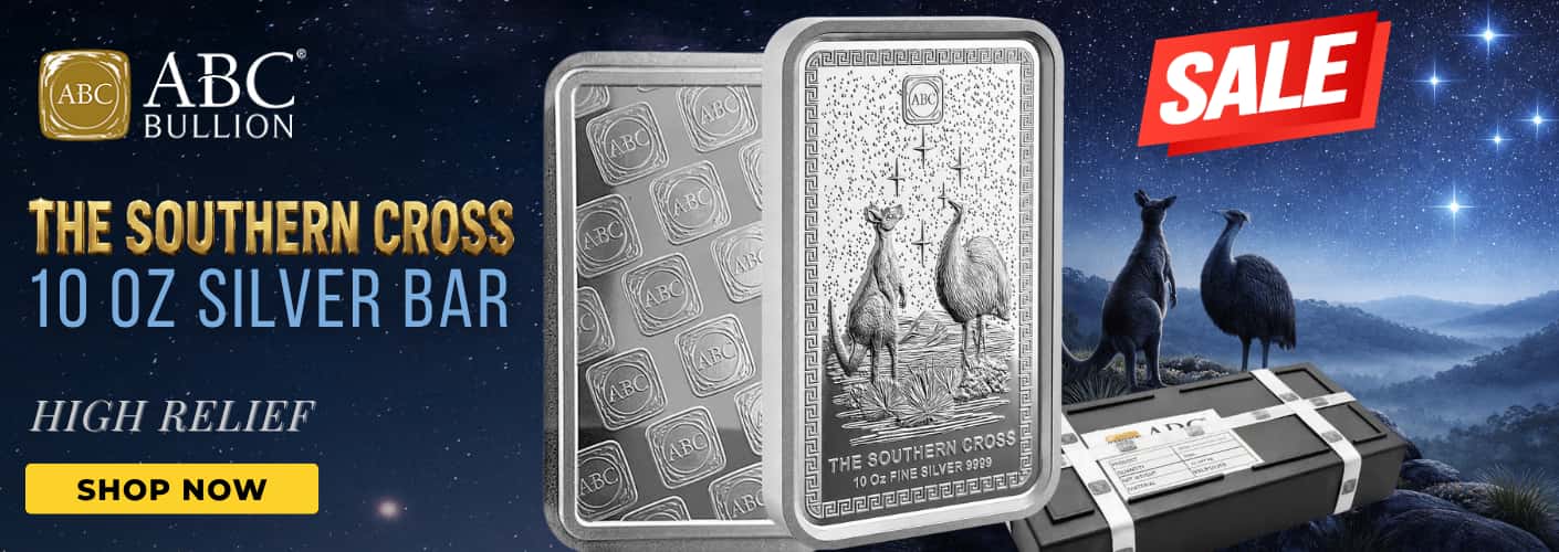 10 oz ABC Refinery The Southern Cross Silver Bar - Bullion