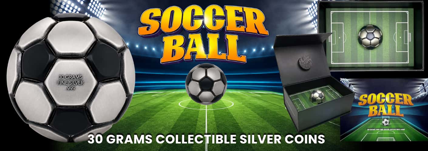 Soccer Ball Silver Coin Collection — Bullion Exchanges Exclusive