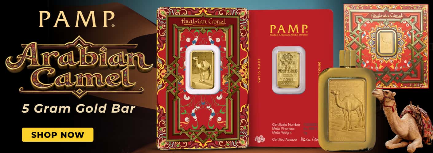5 Gram PAMP Suisse Arabian Camel Gold Bar - Bullion