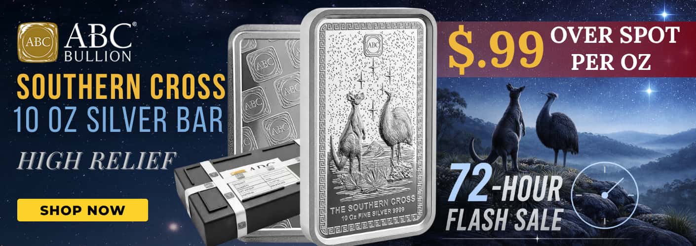 10 oz ABC Refinery The Southern Cross Silver Bar - Bullion