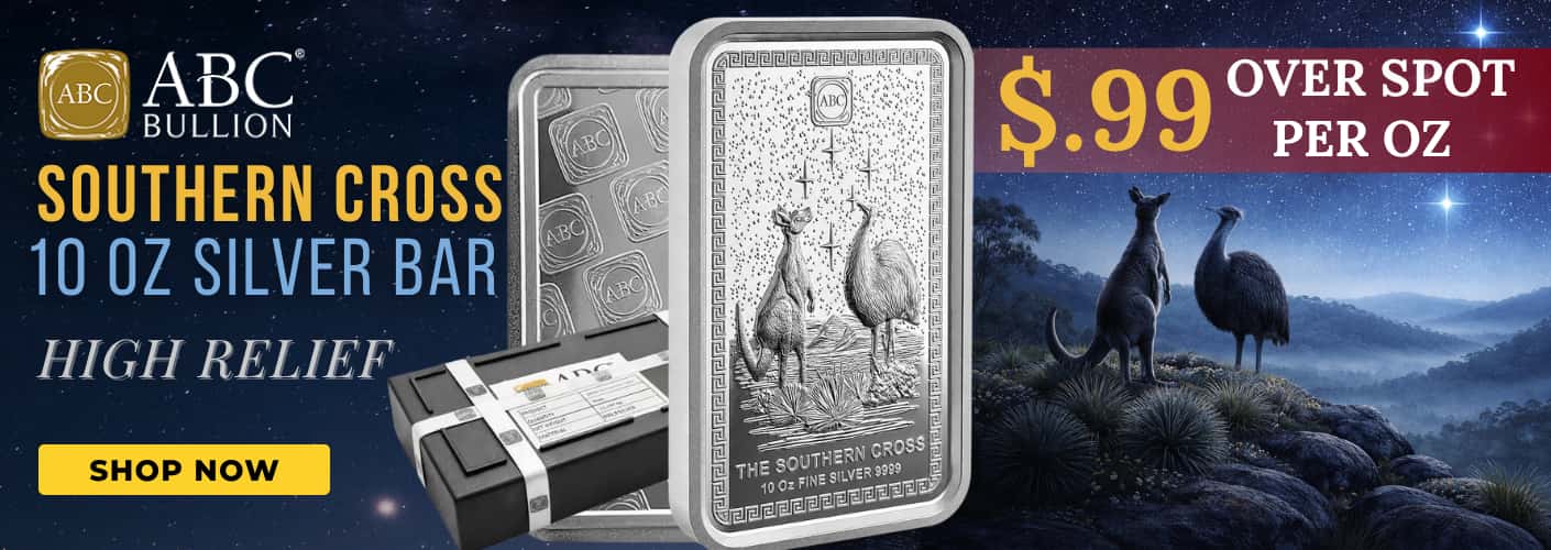 10 oz ABC Refinery The Southern Cross Silver Bar - Bullion