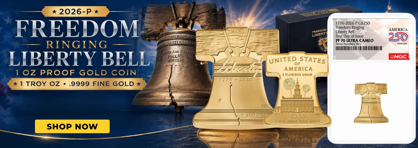 2026-P 1 oz Freedom Ringing Liberty Bell Proof Gold Coin (w/Box & COA)
