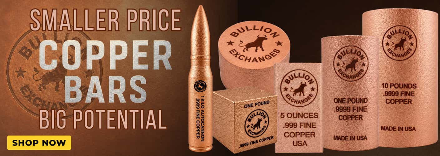 Bullion Copper Bars 