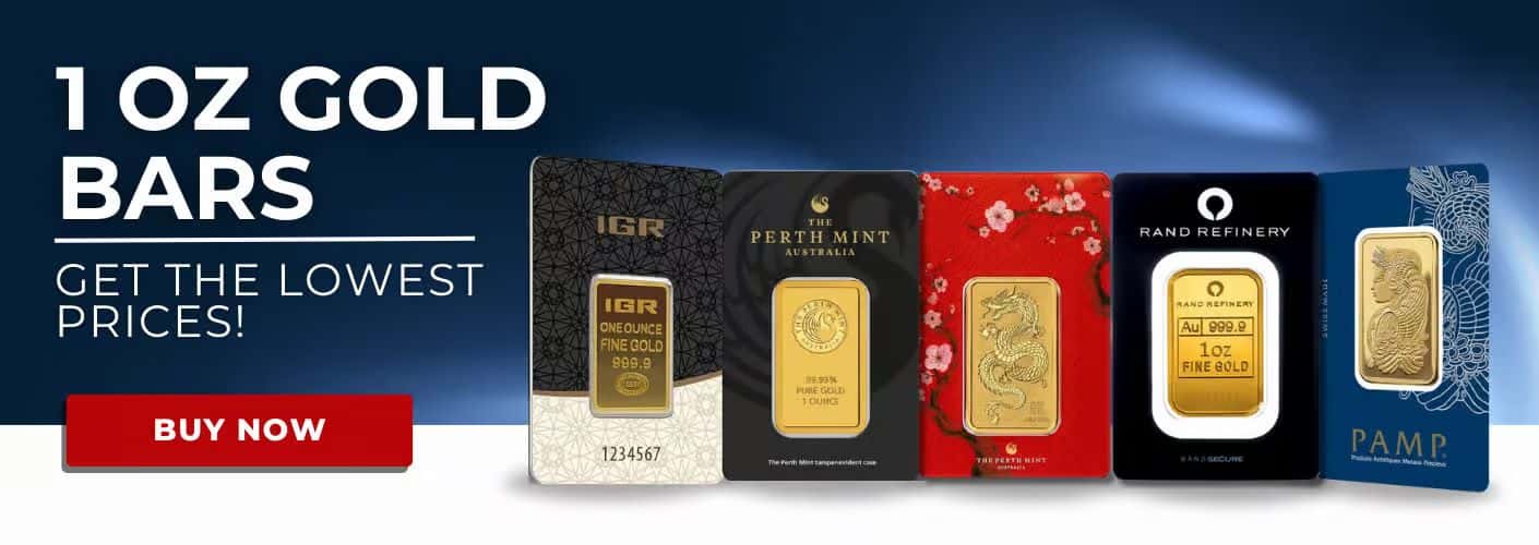 1 oz gold bars