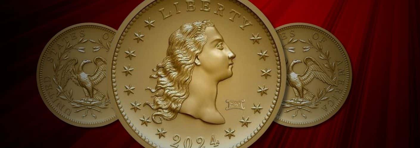 flowing hair gold auction