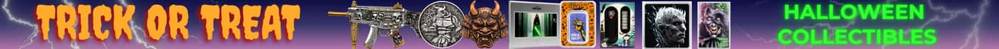 Halloween Themed Collectible Bullion Bars and Coins