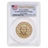 2026 (P) President Donald J. Trump $1 Coin PCGS MS 64 FS (Flag)