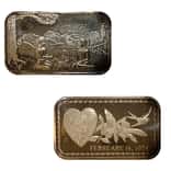 1 oz Vintage Random Design Art Silver Bar .999 Fine