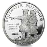 1/2 oz Johnson Matthey Lewis & Clark Palladium Round .9995 Fine