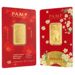 1/2 oz PAMP Suisse Good Luck Maneki Neko Gold Bar .9999 Fine (in Assay)