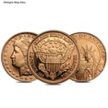 1/4 oz Generic Copper Round .999 Fine
