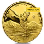 1/4 oz Mexican Onza / Libertad Proof Gold Coin (Random Year)