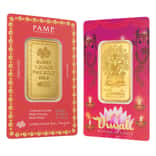 1 oz PAMP Suisse Diwali Lakshmi & Sacred Cow Gold Bar .9999 Fine (in Assay)