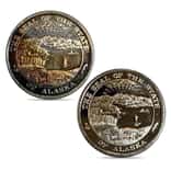 1 oz Seal of the State of Alaska Silver Round .999 Fine (Random Design)