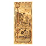 10 Utah Goldback 1/100 oz 24K Gold Foil Aurum Note (New Design)