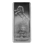100 oz Mustang Silver Cast Bar .999 Fine
