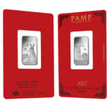 10 gram PAMP Suisse Year of the Rabbit Silver Bar (In Assay)