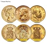 10 Guilder/Gulden Netherlands Gold Coin AGW .1947 oz AU/BU (Random Year)