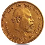 10 Guilder/Gulden Netherlands Gold Coin Avg Circ (Random Year)