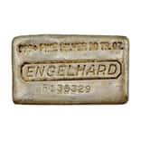 10 oz Engelhard Cast Silver Bar .999+ Fine (10th Series, Reverse Convex Stamping)