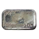 10 oz Goldhorn Vintage Silver Bar .999 Fine