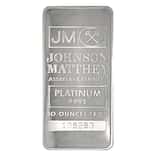 10 oz Johnson Matthey (JM) Vintage Platinum Bar .9995 Fine