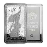 NO SEAL - 10 oz PAMP Lady of Freedom Silver Bar .999 Fine