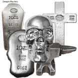 10 oz Shaped Cast Silver .999 Fine (Random Design)
