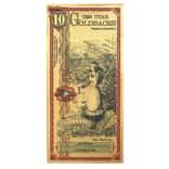 10 Utah Goldback 1/100 oz 24K Gold Foil Aurum Note
