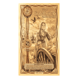 1/2 Utah Goldback 1/2000 oz 24K Gold Foil Aurum Note (New Design)