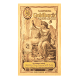 1/4 California Goldback 1/4000 oz 24K Gold Foil Aurum Note