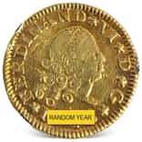 1748-1759 Spain 1/2 Escudo Ferdinand VI Gold Coin Ex-Jewelry (Random Year)