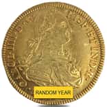 1791-1808 Colombia 8 Escudos Charles IV Gold Coin Avg Circ (Random Year)