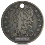 1815-1838 Capped Bust Quarter 25C Silver Coin Cull (Random Year)