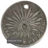 1835-1870 Mexico 4 Reales Silver Coin Cull (Random Year)
