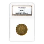 1846/5 O $10 Liberty Head Eagle Gold Coin NGC AU 53