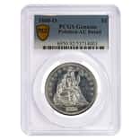 1860-O Seated Liberty Silver Dollar $1 Coin PCGS AU Detail