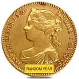 1865 - 1868 Spain 10 Escudos Isabella II Gold Coin AGW .2427 oz Ex-Jewelry (Random Year)